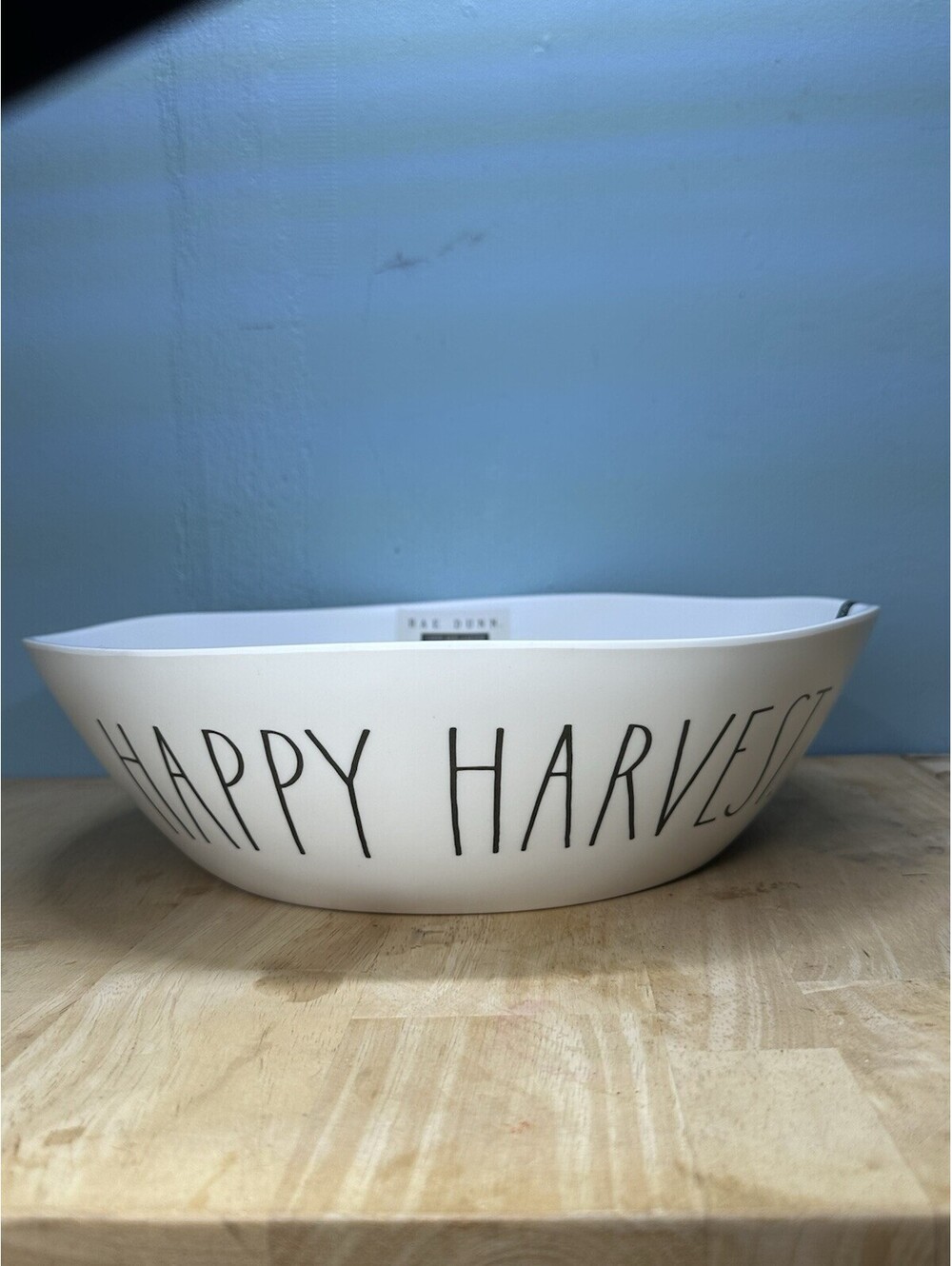 Rae Dunn Serving Bowl Happy Harvest Melamine Fall Thanksgiving 12 Inches New